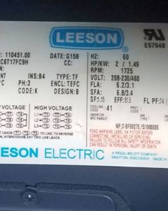 DR UNIT,MAN,56C-FACE,2HP,208-230/460V,3PH,60HZ,1725/22.4 RPM